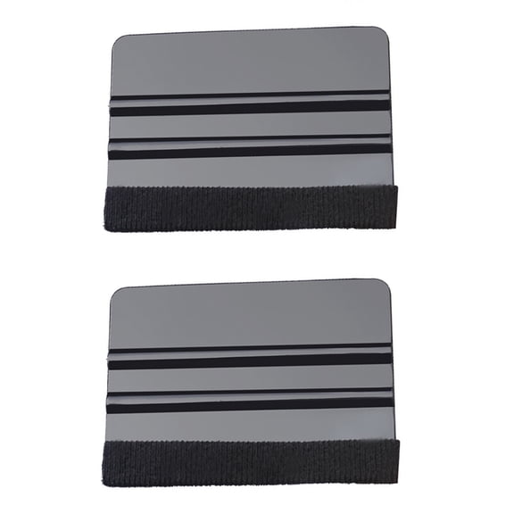 Precision Vinyl Squeegee Tool 2PCS Small 4-Inch Plastic Felt Edge Squeegee for Car Decals,Vinyl wrap Tools for Car Wrap, Craft Sign Making, Window Tint, and DIY Crafting