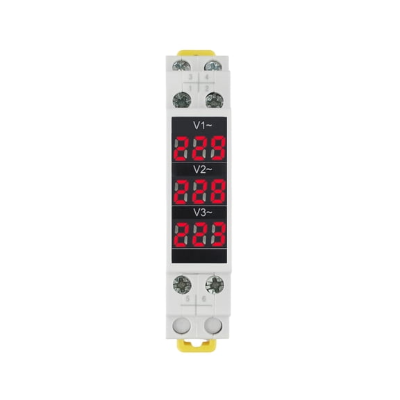Precision Voltage Meter For Din Rail Mounting Ac Measurement Up To 500V