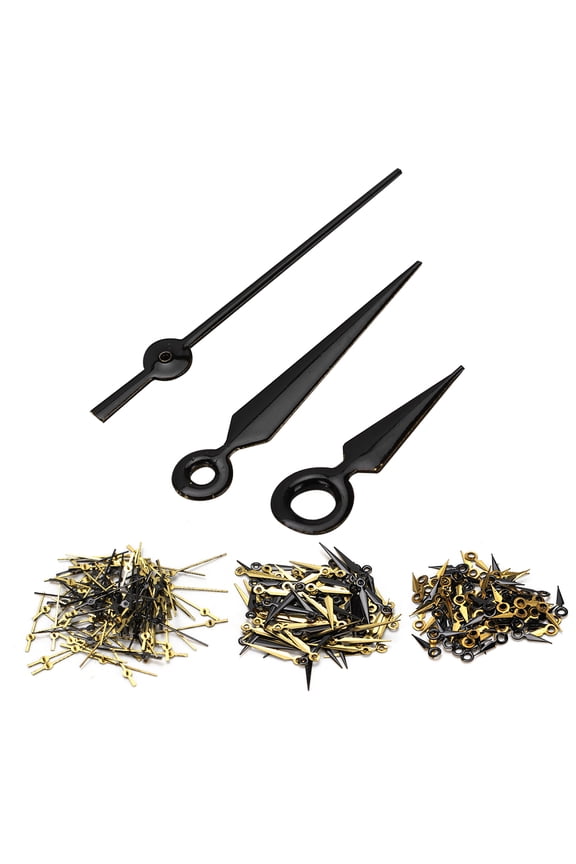 Precision Watch Hands, Fits 2035 Movement, Black Gold, 100pc Kit For Watch Repair