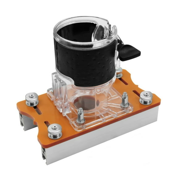 Precision Wood Router Base Set 2 in 1 Portable Router Accessories Edge Mill Aluminium 6-56mm Adjustable Base Trimmer