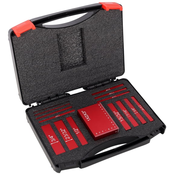 Precision Woodworking Height Setup Block Kit, Solid Aluminum Measuring Gauge Blocks for Router Table and Table Saw Calibration
