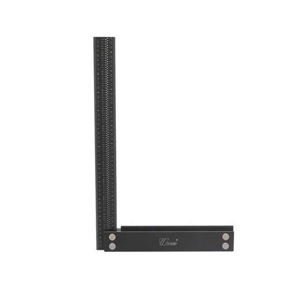Precision Woodworking Square Aluminum Alloy Ruler Carpenter Line Drawing Marking Gauge Hole Scribing Ruler