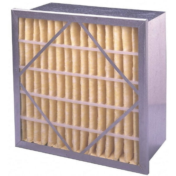 PrecisionAire 20" 20 x 20 x 12", MERV 11, 65% Efficiency, Rigid Box Air Filter, Synthetic Polypropylene, Integrated Corrosion-Resistant Steel Frame, 1,400 CFM