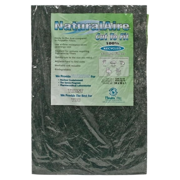 PrecisionAire 40655.012436 24 by 36 by 1 NaturalAire Cut To Fit Natural Fiber Air Filter
