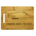thumbnail image 1 of PrecisionNC Cooking Gifts In Grandma's Kitchen Grandma Makes the Rules Engraved Large Sized Natural Wood Cutting Board Bamboo, 1 of 3