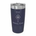 thumbnail image 1 of PrecisionNC D&D Tumbler Cleric Divinity Tonic Engraved Stainless Steel Travel Mug with Lid Dungeons Dragons DND 20 ounce Navy Blue, 1 of 2