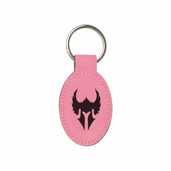 PrecisionNC DND Gifts D&D Paladin Character Class Symbol Engraved Keychain Key Tag Nerdy Gifts Dungeons Dragons (Pink)