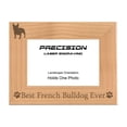 thumbnail image 1 of PrecisionNC Engraving Dog Pet Frames Best French Bulldog Ever with Paw Prints Engraved Natural Wood Picture Frame 5x7 Landscape, 1 of 4