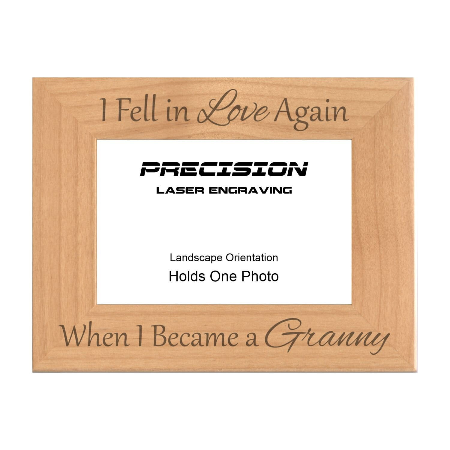 PrecisionNC Engraving Gift for Grandma Fell in Love Again When I Became