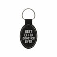 thumbnail image 1 of PrecisionNC Funny Brother Gifts Best Effin Brother Ever Engraved Keychain Key Tag Gift from Sibling Sister (Black), 1 of 2