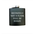 thumbnail image 1 of PrecisionNC Funny Gift Ideas Definitely Not a Flask Full of Booze Engraved Stainless Steel 6 oz Flask Birthday Fathers Day Flask, 1 of 1