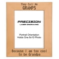 thumbnail image 1 of PrecisionNC Funny Gifts for Grandpa Call Me Gramps Too Cool for Grandpa Engraved Natural Wood Picture Frame 8x10 Portrait, 1 of 4