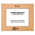 thumbnail image 1 of PrecisionNC Grandma Gifts Gigi and Me Grandchild with Heart Engraved Natural Wood Picture Frame 8x10 Landscape, 1 of 4