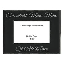 PrecisionNC Grandma Gifts Greatest Maw Maw of All Time Engraved Leatherette Black Picture Frame Mothers Day 4x6 Landscape