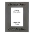 thumbnail image 1 of PrecisionNC Grandma Gifts Greatest Nana of All Time Engraved Leatherette Gray Picture Frame Mothers Day 4x6 Portrait, 1 of 2