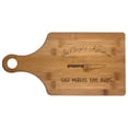 thumbnail image 1 of PrecisionNC Grandma Gifts In Gigi's Kitchen Gigi Makes the Rules Engraved Paddle Shaped Natural Wood Cutting Board Bamboo, 1 of 2