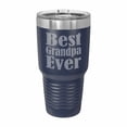 thumbnail image 1 of PrecisionNC Grandpa Gifts Best Grandpa Ever Engraved Stainless Steel Travel Mug Tumbler with Lid Fathers Day 30 ounce Navy Blue, 1 of 2
