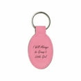 thumbnail image 1 of PrecisionNC Grandpa Granddaughter Gifts I Will Always be Gramp's Little Girl Engraved Keychain Key Tag Fathers Day (Pink), 1 of 2