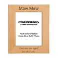 thumbnail image 1 of PrecisionNC Maw Maw Remembrance Frame I was once her angel now she's mine Engraved Natural Wood Memorial Picture Frame 8x10 Portrait, 1 of 4