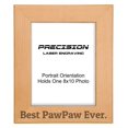 thumbnail image 1 of PrecisionNC PawPaw Frames Best PawPaw Ever Engraved Natural Wood Picture Frame Gift from Grandchild 8x10 Portrait, 1 of 4