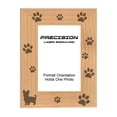 thumbnail image 1 of PrecisionNC Pet Frame Yorkie with Paw Prints Engraved Natural Wood Picture Frame for Dogs 4x6 Portrait, 1 of 4
