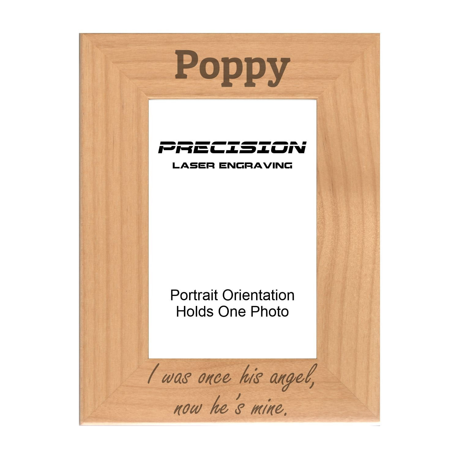 PrecisionNC Poppy Remembrance Frame I was once her angel now he's mine