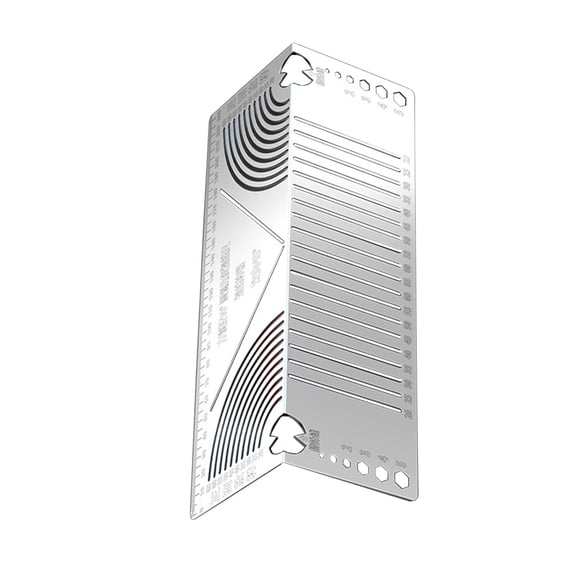 PrecisionSteel Angles Marking Instrument Multifunction Metal Bending Template Tool for 90° Bend Layout On Square Pipe