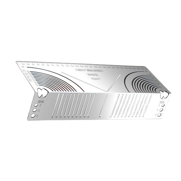 PrecisionSteel Angles Marking Instrument Multifunction Metal Bending Template Tool for 90 Bend Layout On Square Pipe