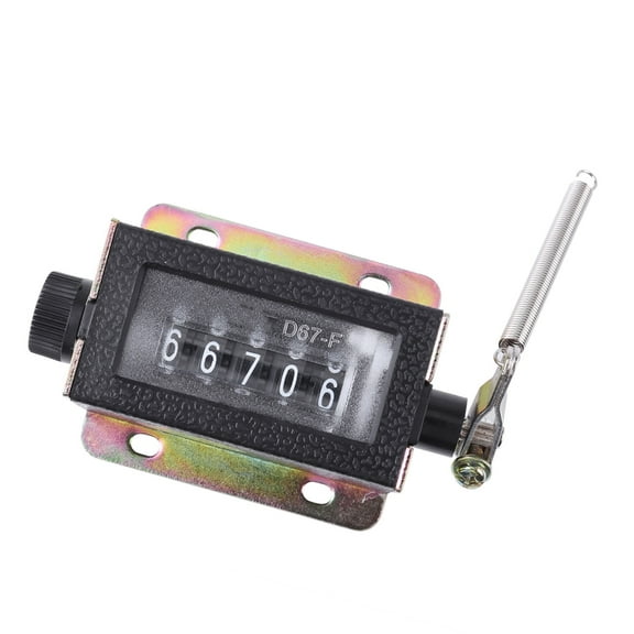 Precisions 5 Digit Manual Tally Counter with 0-99999 Ranges for Industrial Equipment Coaching Knitting Machines Counter