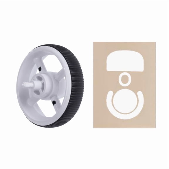 Precisions Black Mouse Scrolls Wheel and Skates Pad Set for Logitech G Pro Superlight Enhances Gaming Control