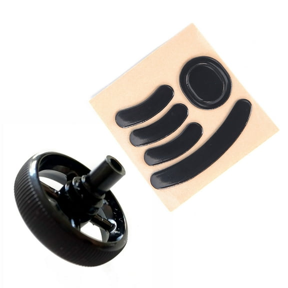 Precisions Black Scrolls Wheel and Skates Pad Set for GPRO2 Wireless Enhances Gaming Control