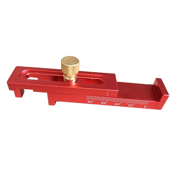 Precisions Depth Measuring Carpenter Ruler Aluminum Alloys Table Sawing Gaps Gauge Tool for Woodworking and DIY Projects