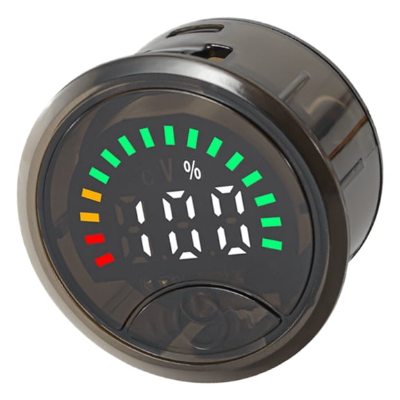 Precisions Electric Quantity Gauges Circular Designs Digital Voltages Meter ABS