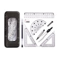 thumbnail image 1 of Precisions Geometry Compass Set With ABS Plastic Ruler And Storage Case, 1 of 15