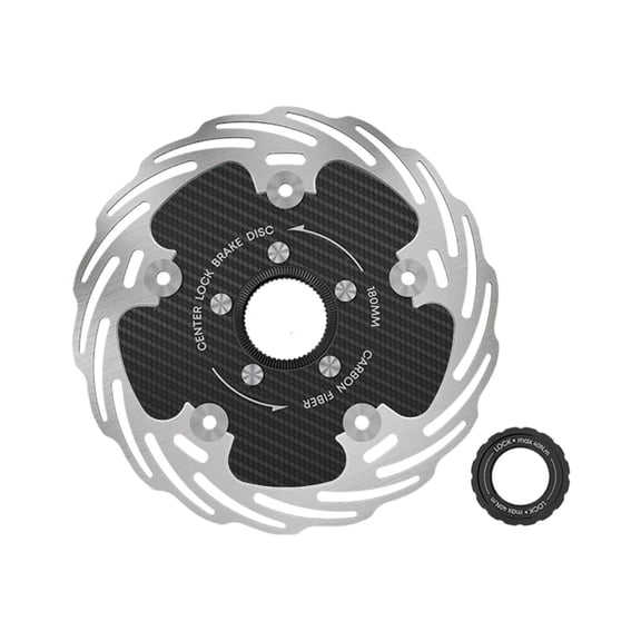 Precisions Machined Mountain Bike Disc Brakes Rotor 1.8mm Thicknesses Carbon Hybrids Design For Great Stop Power