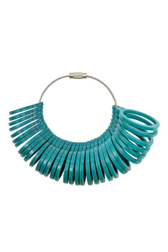 Precisions Rings Measurement Tool for Jewelry Sizing 5 Color Compact Plastic Texture Finger Gauge Retro Accessory