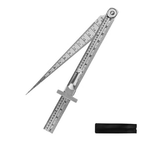 Precisions Stainless Steel Wedges Tapers Calipers With Double Measurement Scale For Small Hole Slot Gaps Checking