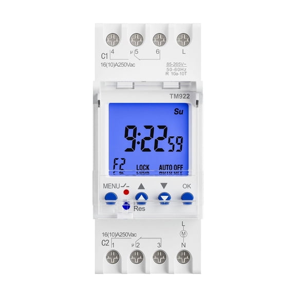 Precisions Timing Switches Double Independent channel Energy Saving Programmable Timers Switches for Home & Office