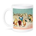 thumbnail image 1 of 3dRose, Precocious Pigs. Piggy party at the dance with the band., 11oz Mug, 1 of 7