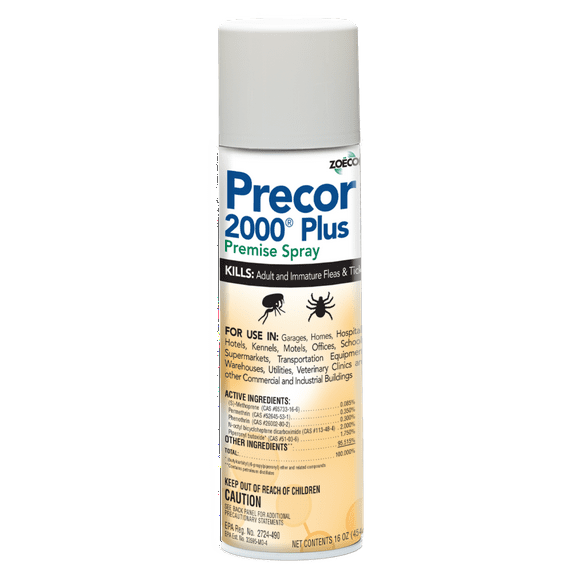 Precor 2000 Plus Premise Spray - Kills Fleas, Ticks, Roaches & Ants - 16 oz Aerosol Can by Zoecon