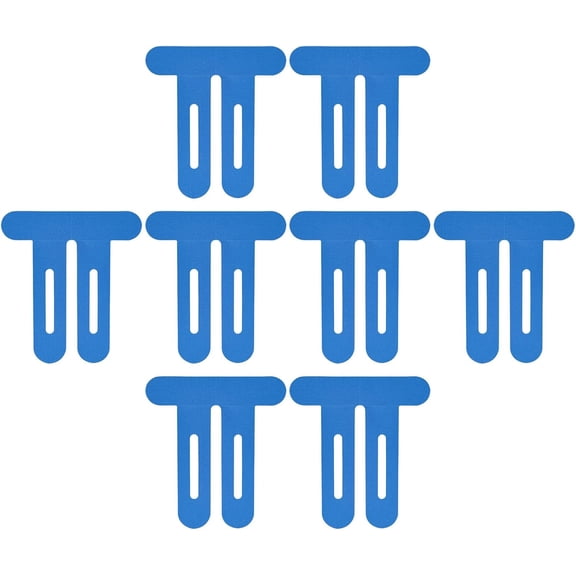 Precut Athletic Kinesiology Tape - 8 Piece Water Resistant Breathable Strips for Knee and Joint Support, Flexible Muscle Tape for Running, Camping, Cycling, Exercise, Fitness, Injury Prevention