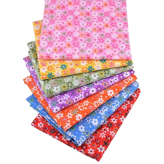 Precut Cotton Fabric Bundle For Quilting And Sewing, 7pcs Soft Printed Patchwork Cloth Set For DIY Handmade Crafts And Home Decor Projects (Camouflage, 25*25cm)