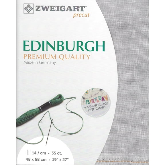 Precut Edinburgh Vintage 36 count Vintage Gray 3217/7729