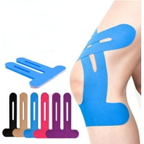 Precut Kinesiology Tape for Knees, 10 Pcs - Knee Support & Stability, Knee Pain Relief Athletic Tape - Waterproof & Elastic, Breathable Hypoallergenic Latex-Free Tape, Blue