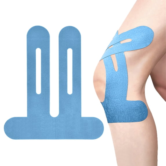 Sports Precut Kinesiology Tape for Knees Breathable Elastic Muscle Support Running & Fitness Sports Tape Strips for Knee Stability and Comfort