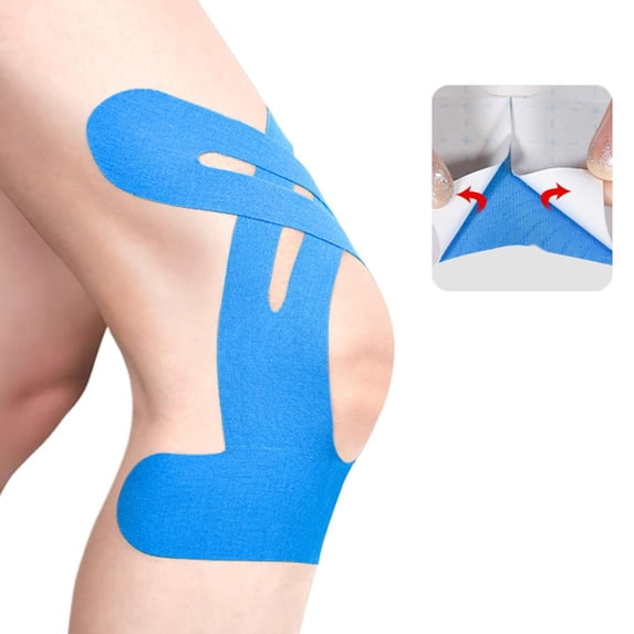 Precut Kinesiology Tape for Knees, 10 Pcs Knee Support & Stability, 2025 New Knee Pain Relief Athletic Tape, Waterproof, Elastic & Breathable