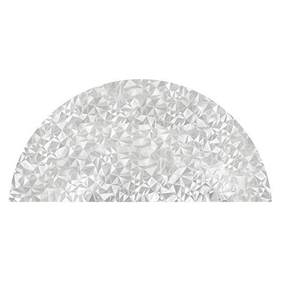 Precut Modern Mosaic Arched Window Film Shade, Self Adhesive Static Cling, 45 inches Diameter