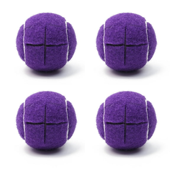 Precut Tennis Balls for Walkers 4 PCS Walker Tennis Ball for Furniture Legs and Floor Protection Heavy Duty Long Lasting Felt Pad Glide,Fit Most Walkers