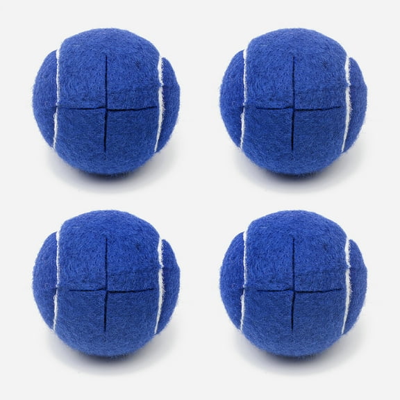 Precut Tennis Balls for Walkers 4 PCS Walker Tennis Ball for Furniture Legs and Floor Protection Heavy Duty Long Lasting Felt Pad Glide,Fit Most Walkers