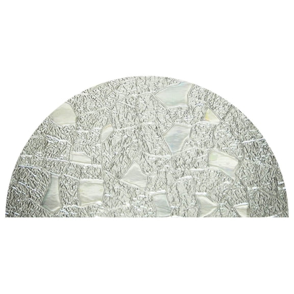 Precut Texture Arched Window Film Shade, Self Adhesive Static Cling, 33 inches Diameter